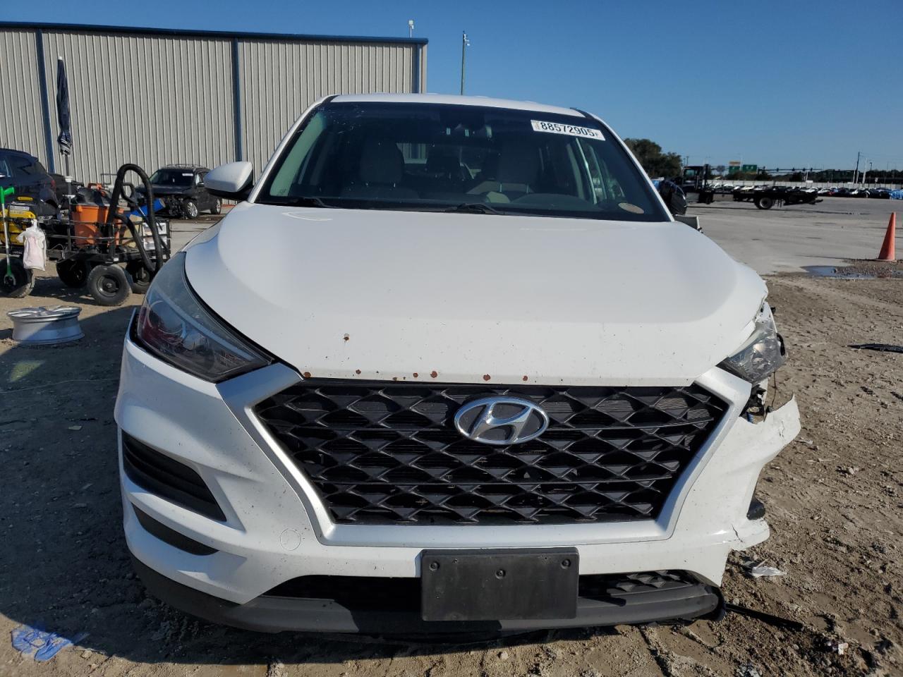 2019 Hyundai Tucson VIN KM8J2CA49KU925501 Copart auction photo, front end / side damage thumbnail 5
