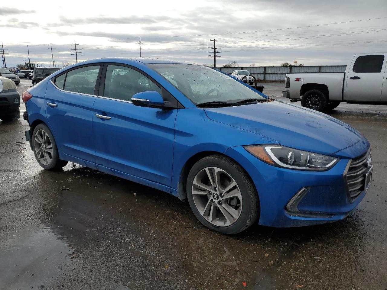 2017 Hyundai Elantra VIN 5NPD84LFXHH076275 Copart auction photo, rear end damage thumbnail 4