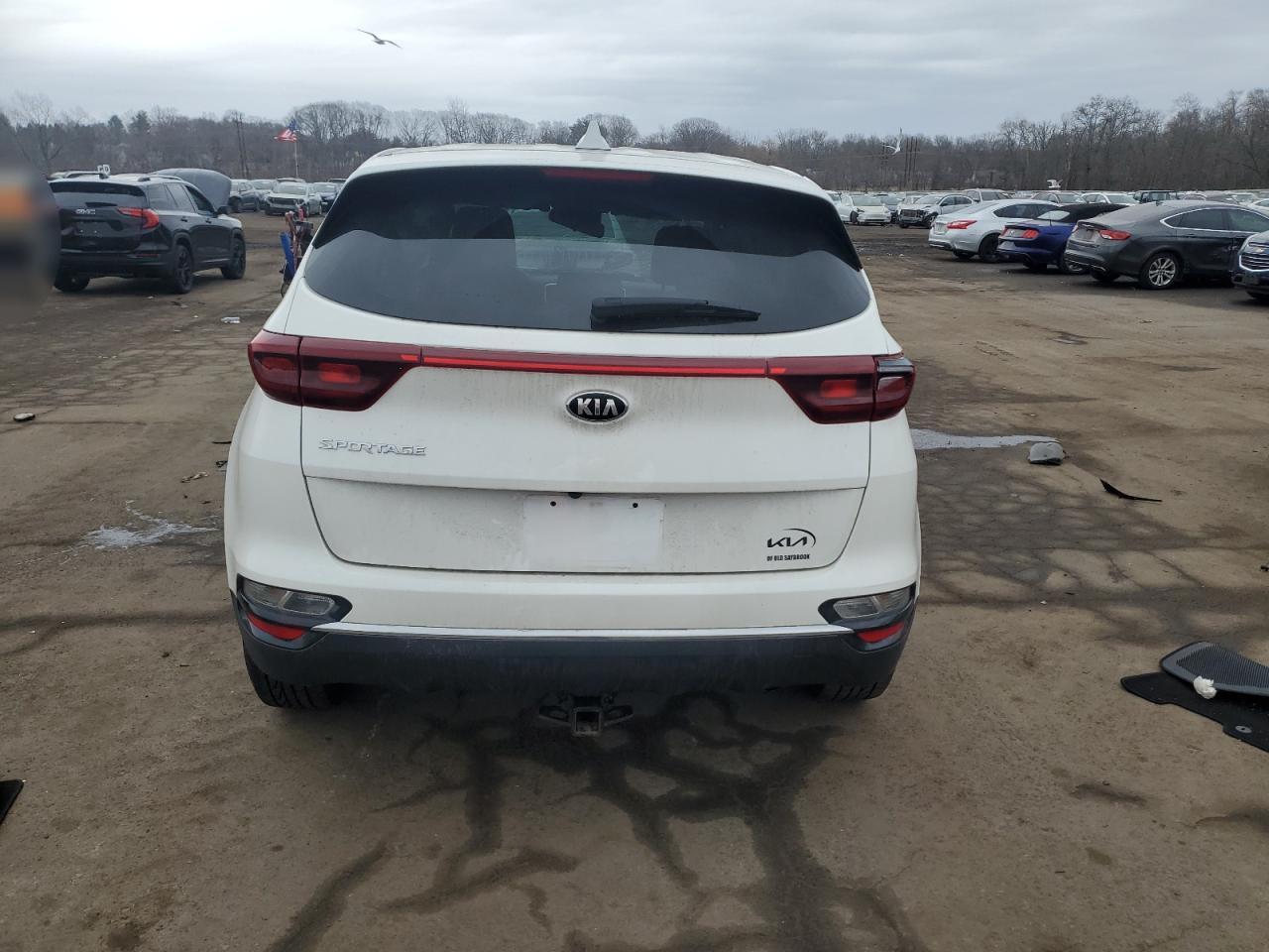 2021 KIA Sportage VIN KNDPMCAC8M7905886 Copart auction photo, front end / side damage thumbnail 6