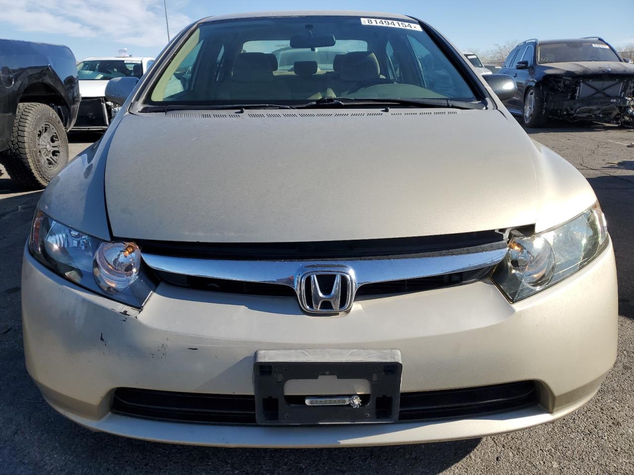 2008 Honda Civic VIN 1HGFA16598L077865 Copart auction photo, rear end damage thumbnail 5
