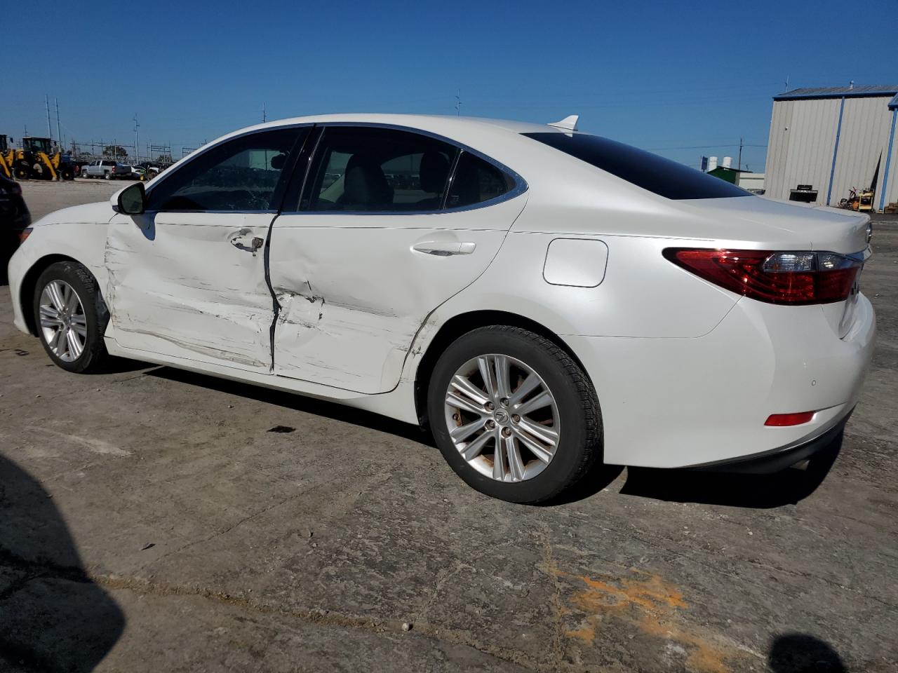 2014 Lexus ES VIN JTHBK1GGXE2108101 Copart auction photo, side / front end damage thumbnail 2