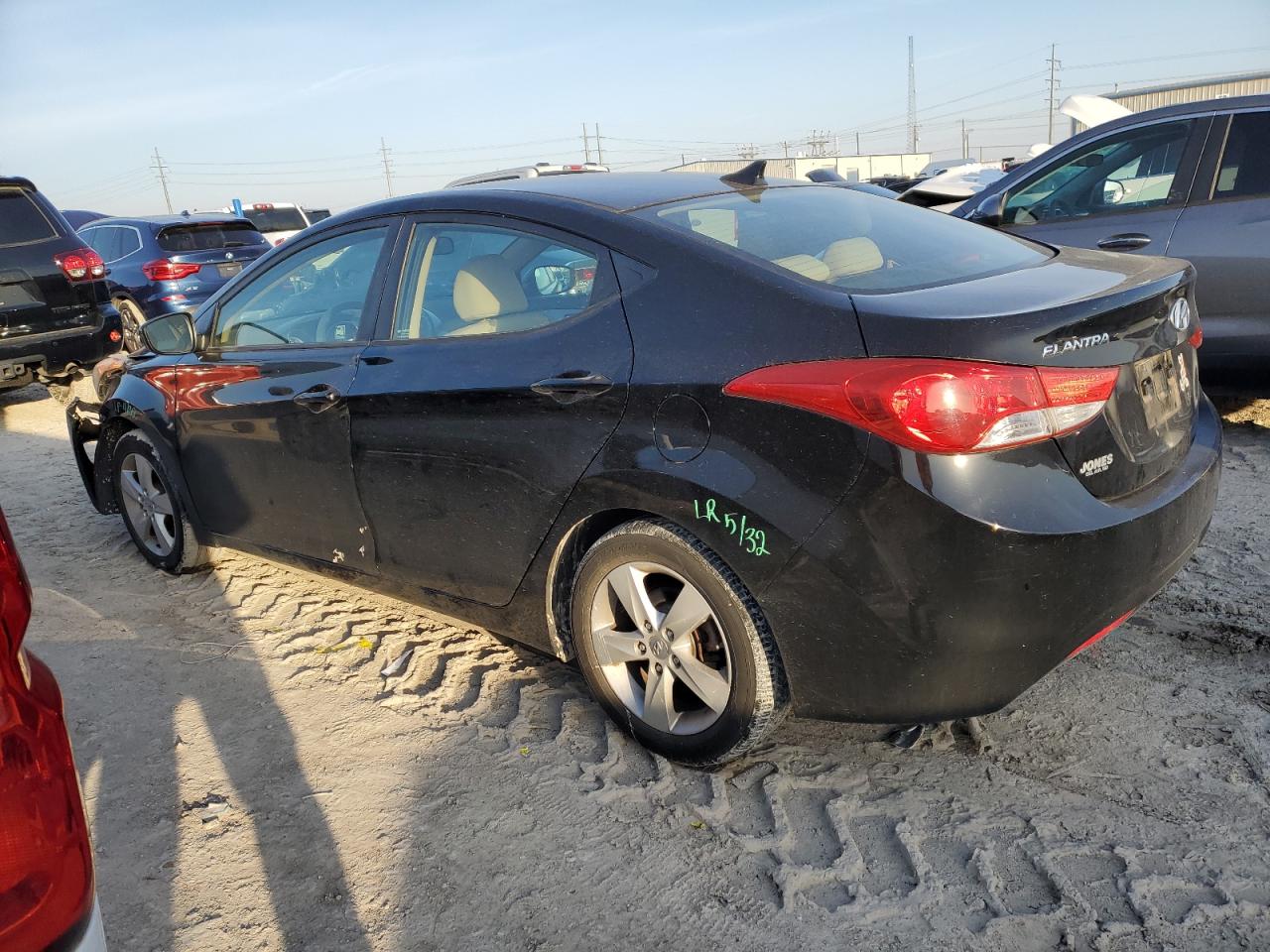 2013 Hyundai Elantra VIN KMHDH4AE6DU490899 Copart auction photo, front end / minor dent/scratches damage thumbnail 2