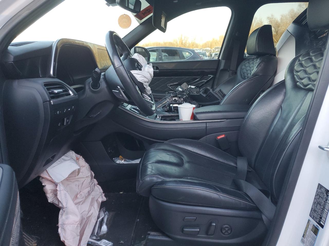 2020 Hyundai Palisade VIN KM8R5DHE7LU043436 Copart auction photo, front end / undercarriage damage thumbnail 7