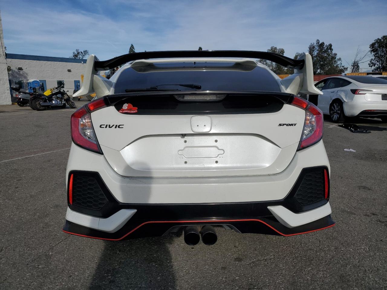 2019 Honda Civic VIN SHHFK7H49KU417415 Copart auction photo, top/roof damage thumbnail 6