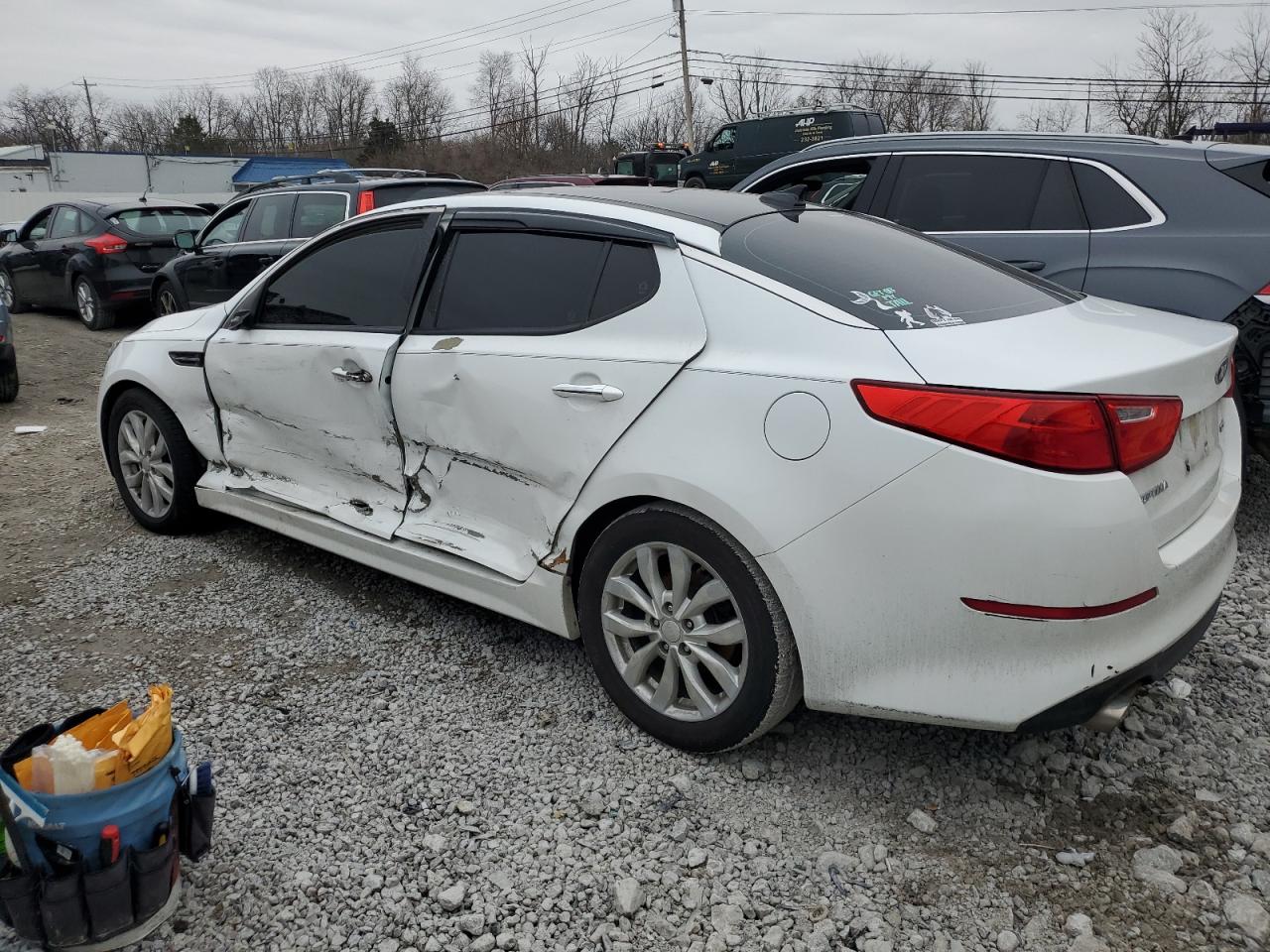 2015 KIA Optima VIN 5XXGN4A71FG417041 Copart auction photo, all over damage thumbnail 2