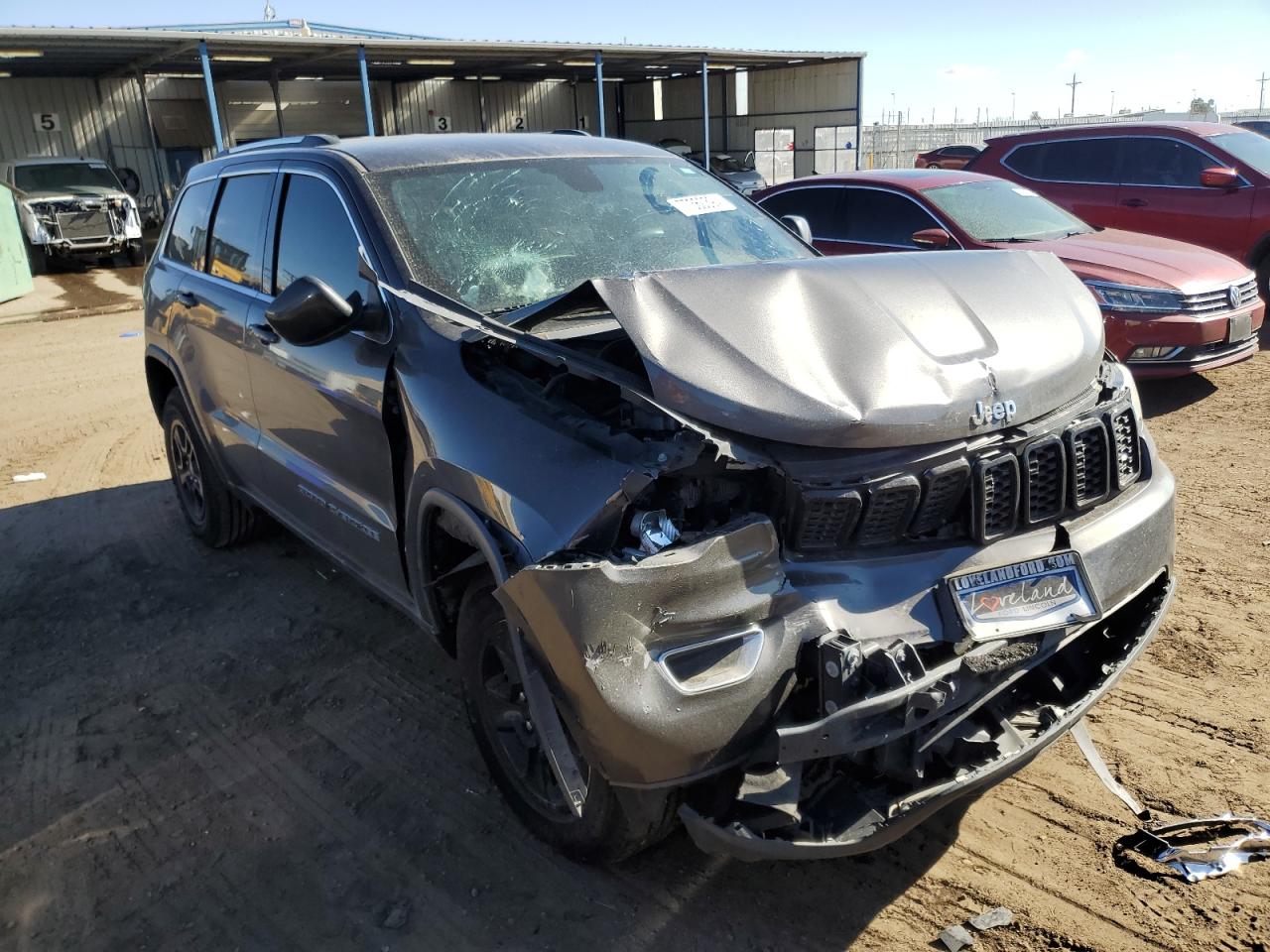 2017 Jeep Grand Cherokee VIN 1C4RJFAG9HC921937 Copart auction photo, front end damage thumbnail 4