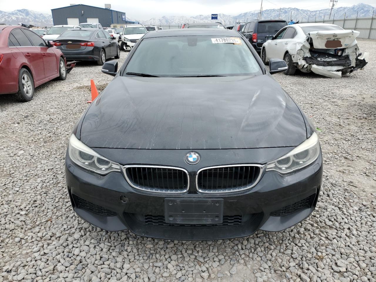 2015 BMW 4er VIN WBA3R5C55FK372578 Copart auction photo, rear end damage thumbnail 5