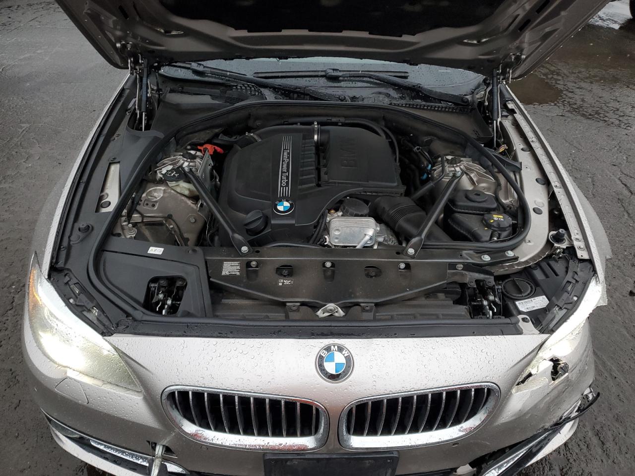2016 BMW 5er VIN WBA5B3C53GG260206 Copart auction photo, front end / undercarriage damage thumbnail 11