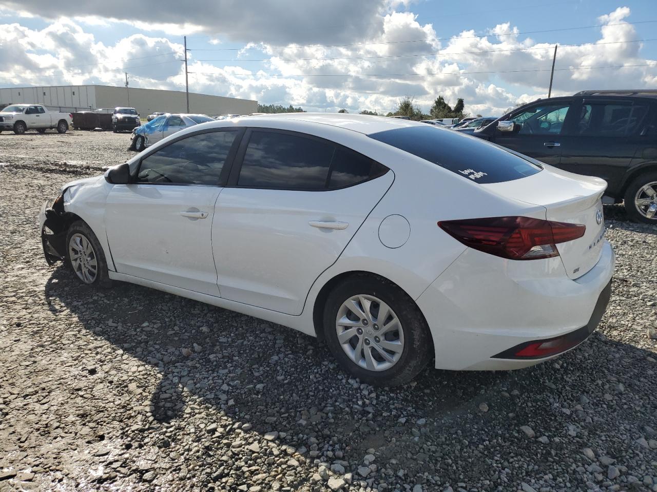 2019 Hyundai Elantra VIN 5NPD74LF2KH455989 Copart auction photo, front end / side damage thumbnail 2