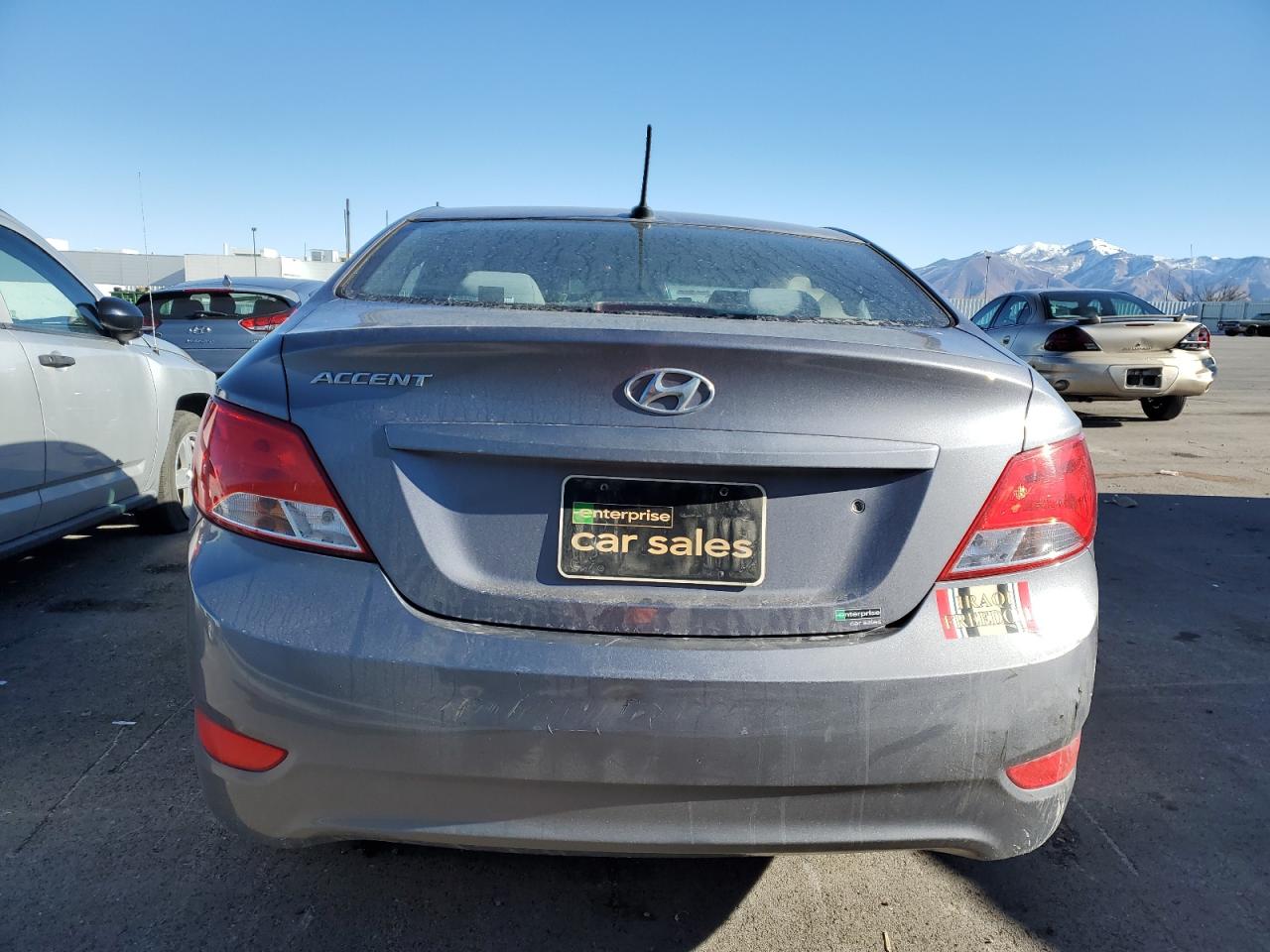 2017 Hyundai Accent VIN KMHCT4AE1HU313063 Copart auction photo, side / front end damage thumbnail 6