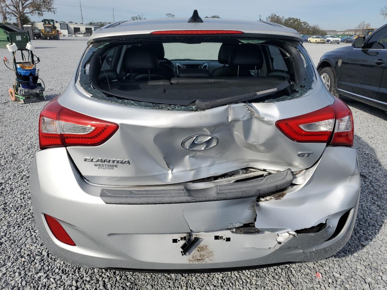 2014 Hyundai Elantra VIN KMHD35LH6EU219628 Copart auction photo, rear end damage thumbnail 6