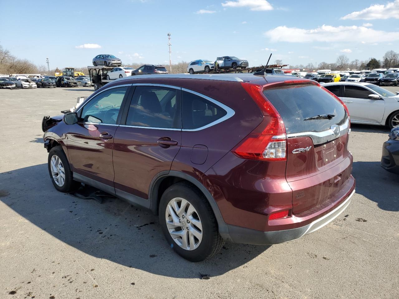2016 Honda CR-V VIN 2HKRM4H76GH676373 Copart auction photo, front end / side damage thumbnail 2