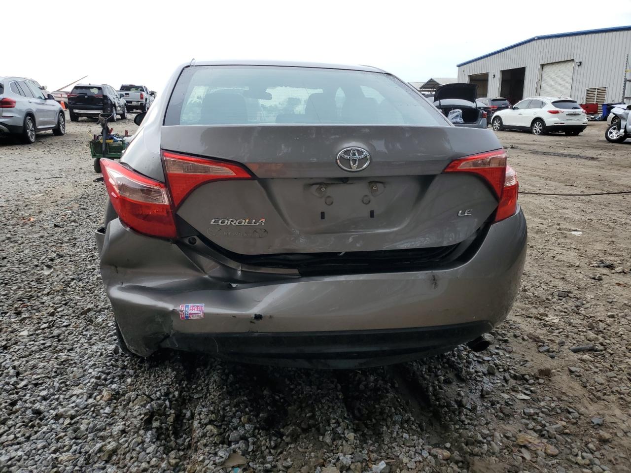 2018 Toyota Corolla VIN 2T1BURHE5JC101916 Copart auction photo, rear end damage thumbnail 6