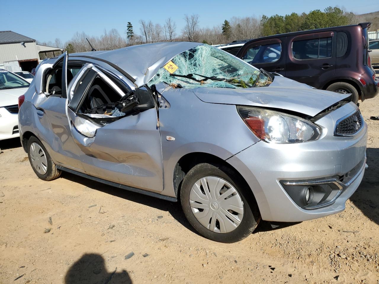 2017 Mitsubishi Mirage VIN ML32A3HJ8HH009470 Copart auction photo, all over damage thumbnail 4