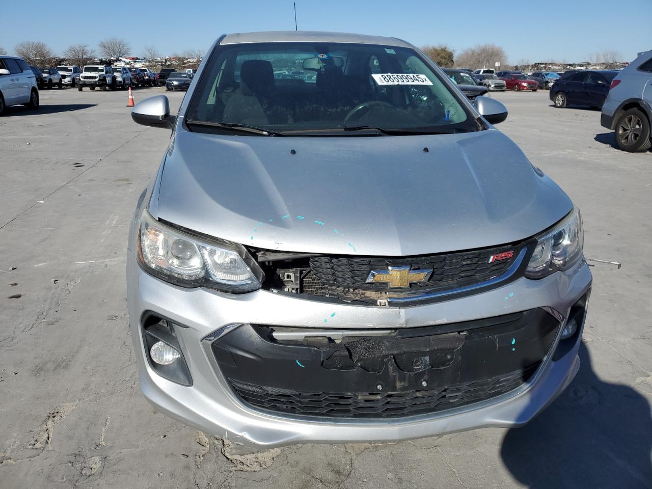 2017 Chevrolet Sonic VIN 1G1JD5SH7H4123042 Copart auction photo, front end / rear end damage thumbnail 5