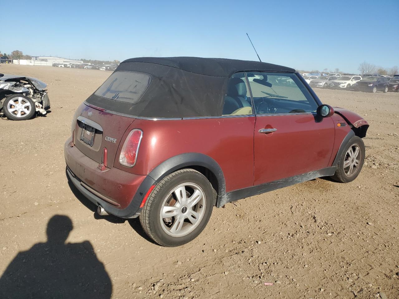 2007 MINI Cooper VIN WMWRF33557TG17353 Copart auction photo, undercarriage / front end damage thumbnail 3