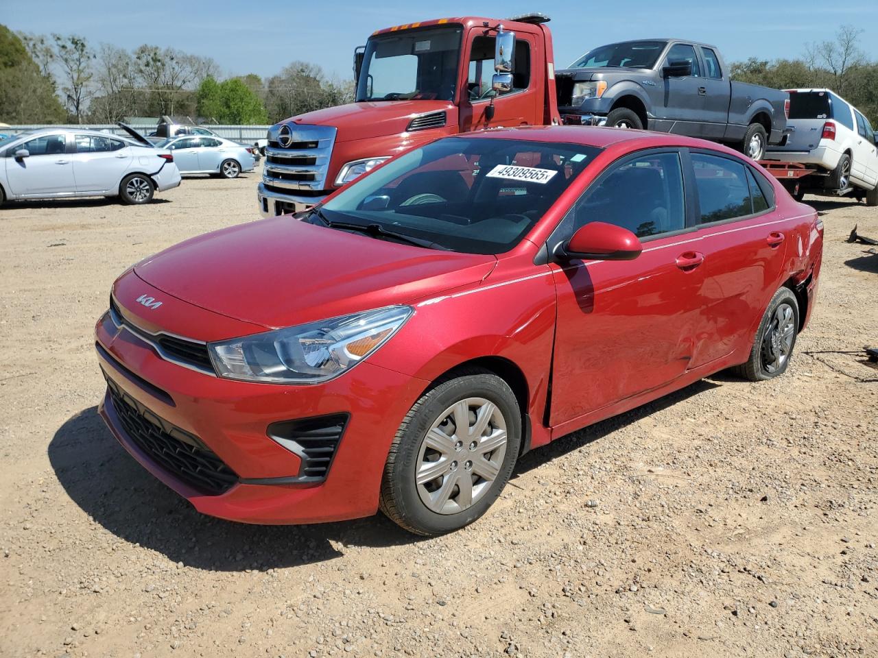 2022 KIA Rio VIN 3KPA24AD9NE498849 - Copart auction photo