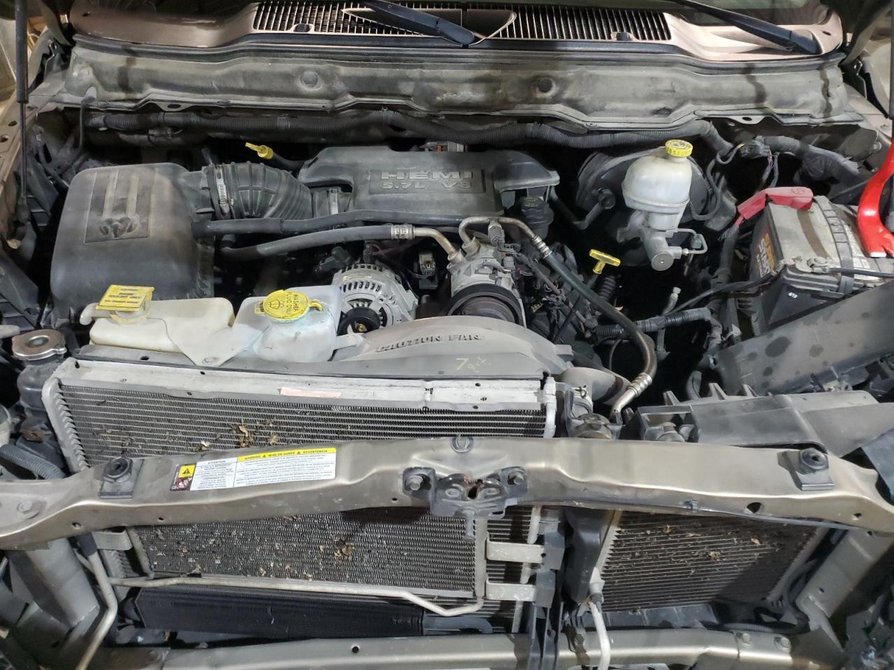 2007 Dodge RAM VIN 1D7HU18247J597196 Copart auction photo, front end / undercarriage damage thumbnail 11