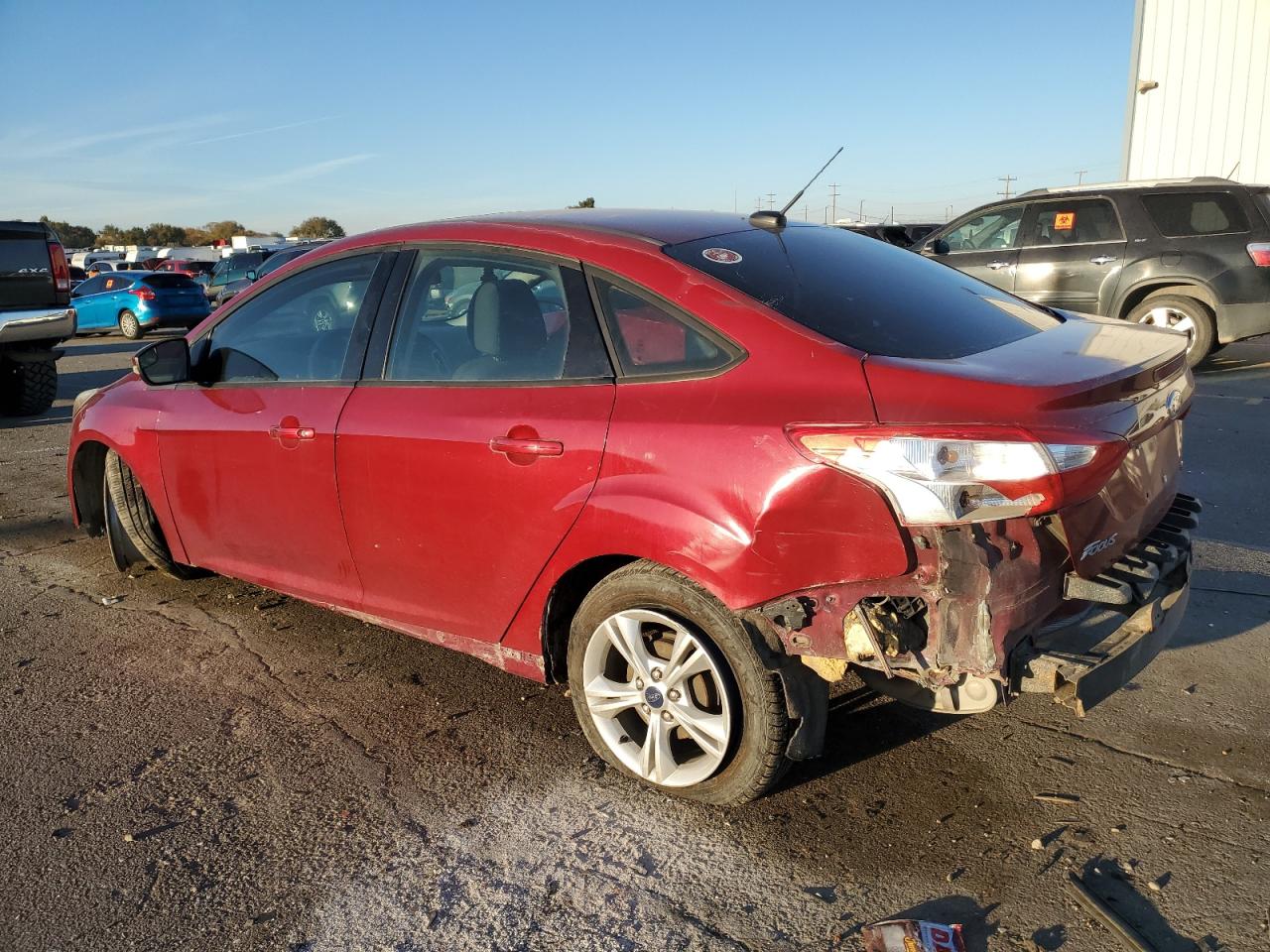 2014 Ford Focus VIN 1FADP3F29EL341111 Copart auction photo, all over / undercarriage damage thumbnail 2