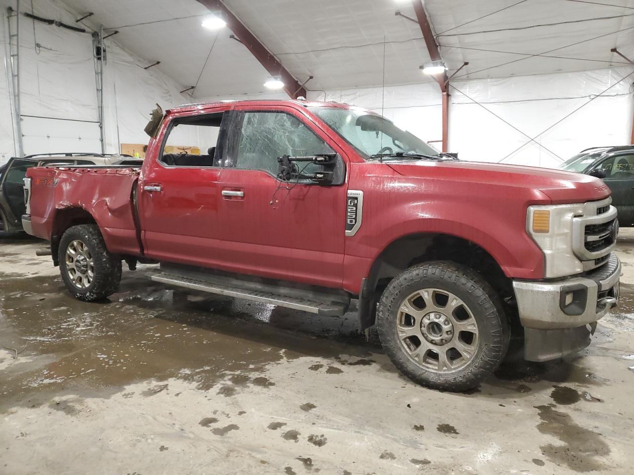 2021 Ford F250 VIN 1FT7W2BN2MEC83883 Copart auction photo, side / rear end damage thumbnail 4