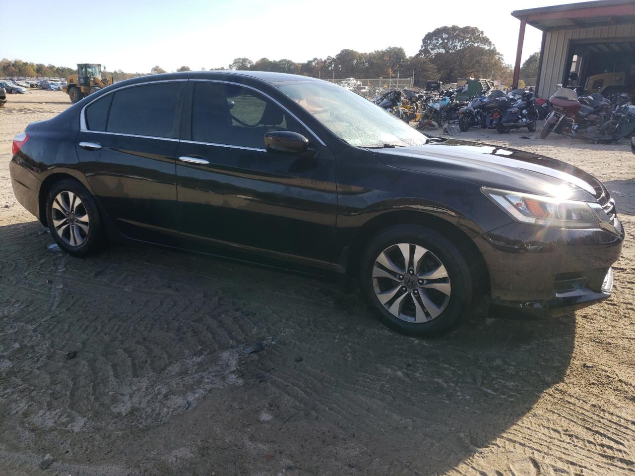 2014 Honda Accord VIN 1HGCR2F30EA067233 Copart auction photo, side / rear end damage thumbnail 4