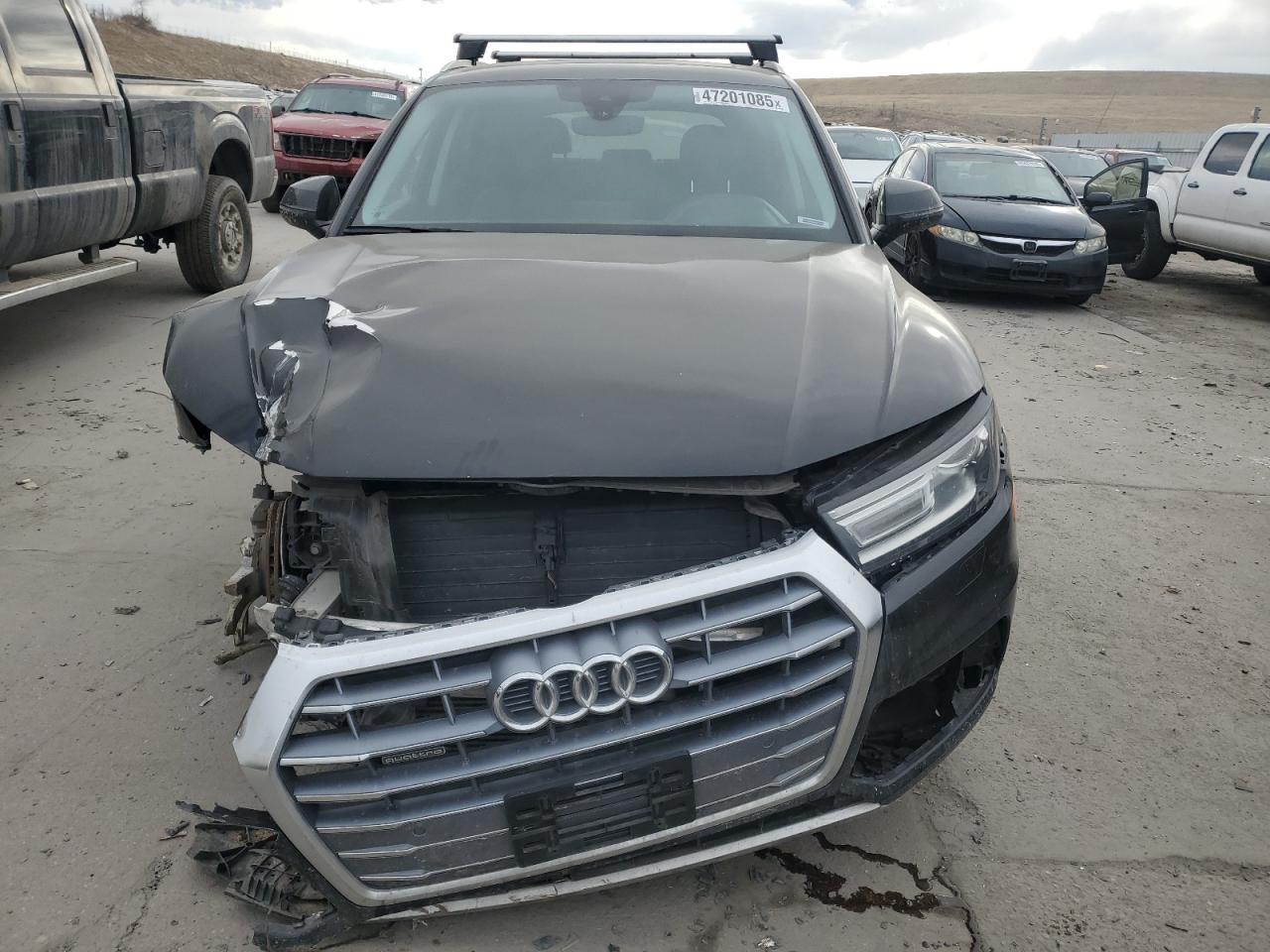 2020 Audi Q5 VIN WA1ANAFY6L2019230 Copart auction photo, front end damage thumbnail 5