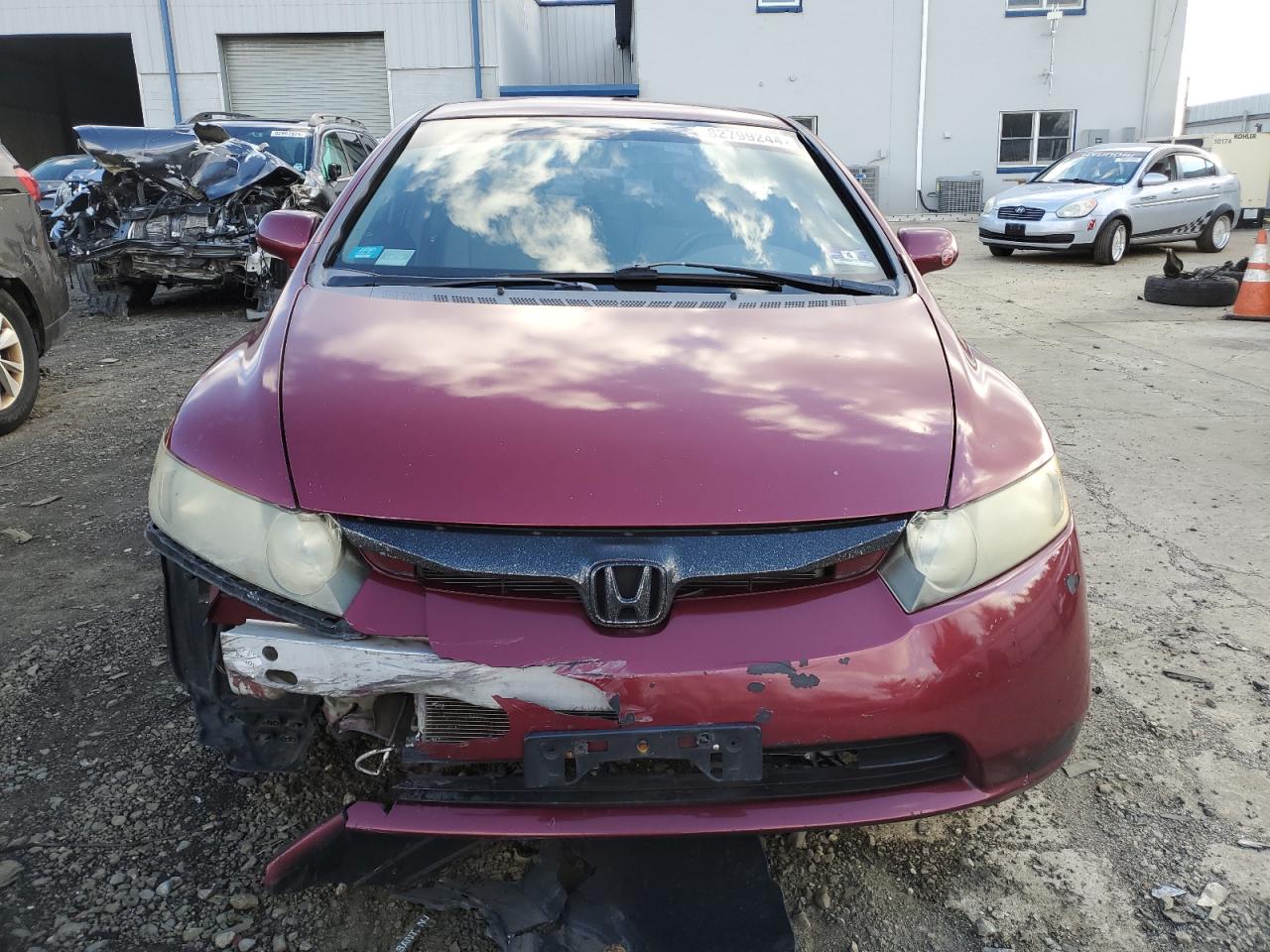2009 Honda Civic VIN 2HGFA16599H327863 Copart auction photo, front end damage thumbnail 5
