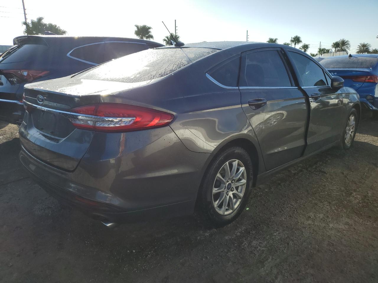 2017 Ford Fusion VIN 3FA6P0G71HR231662 Copart auction photo, water/flood damage thumbnail 3
