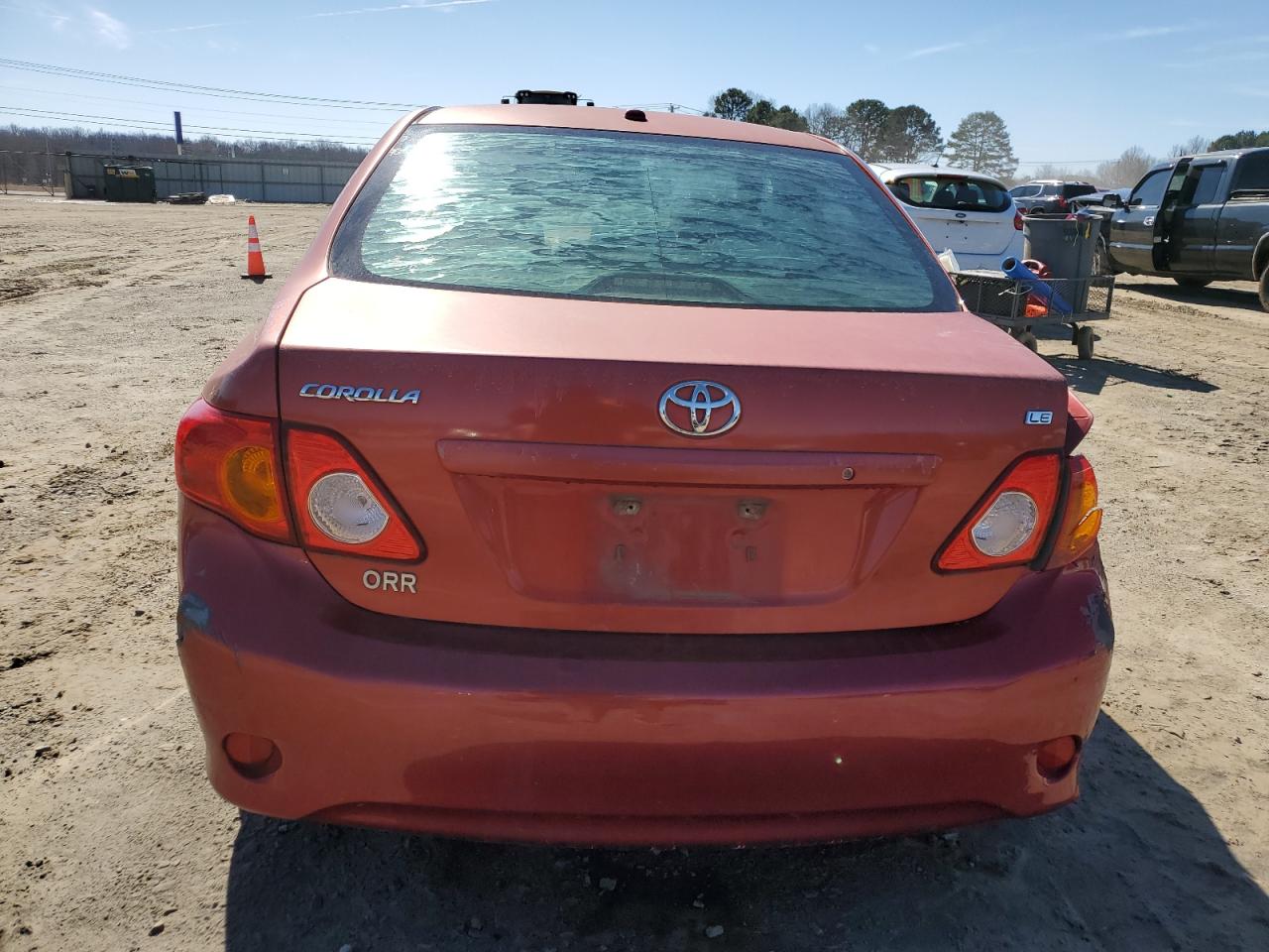 2009 Toyota Corolla VIN JTDBL40E099024682 Copart auction photo, rear end / side damage thumbnail 6