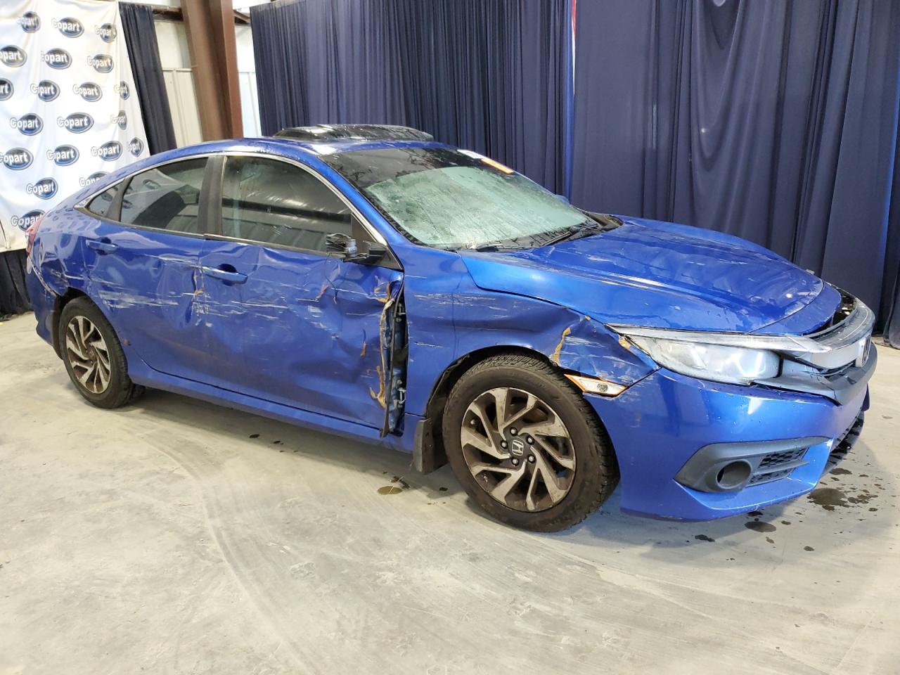 2017 Honda Civic VIN 19XFC2F77HE078229 Copart auction photo, all over damage thumbnail 4