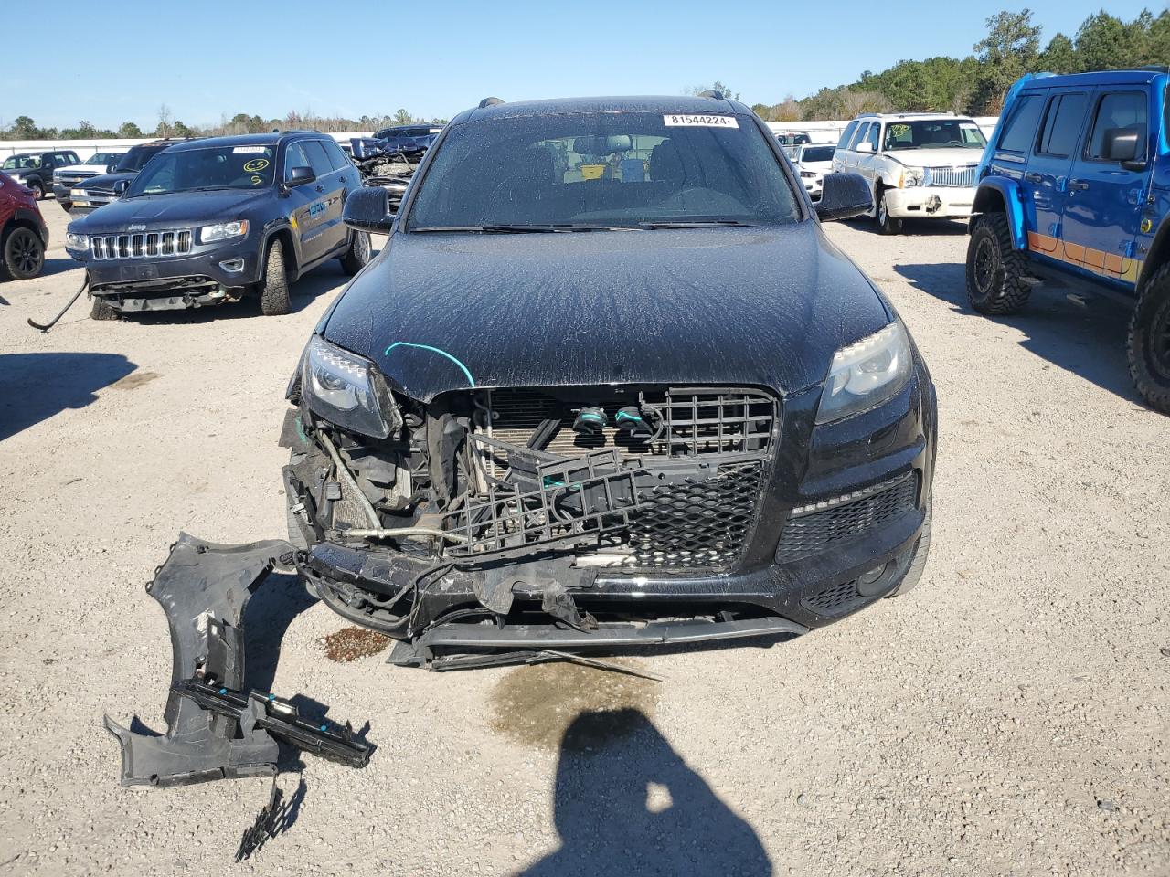 2013 Audi Q7 VIN WA1DGAFE1DD006436 Copart auction photo, front end damage thumbnail 5
