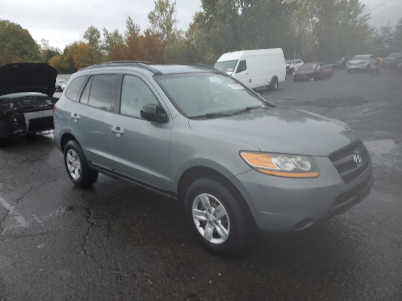 2009 Hyundai Santa Fe VIN 5NMSG13D59H296610 Copart auction photo, side / undercarriage damage thumbnail 4