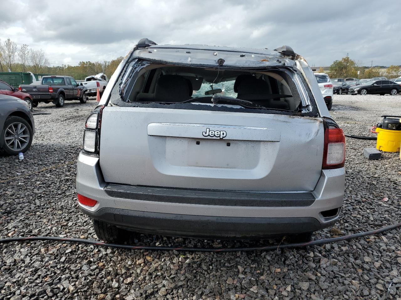 2014 Jeep Compass VIN 1C4NJCBAXED772158 Copart auction photo, rollover damage thumbnail 6