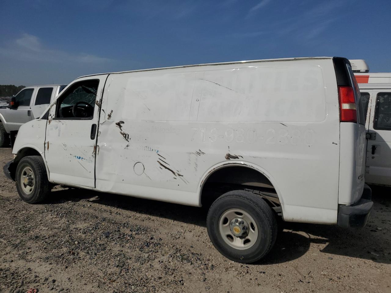 2014 Chevrolet Express VIN 1GCZGTCG6E1122019 Copart auction photo, front end / side damage thumbnail 2