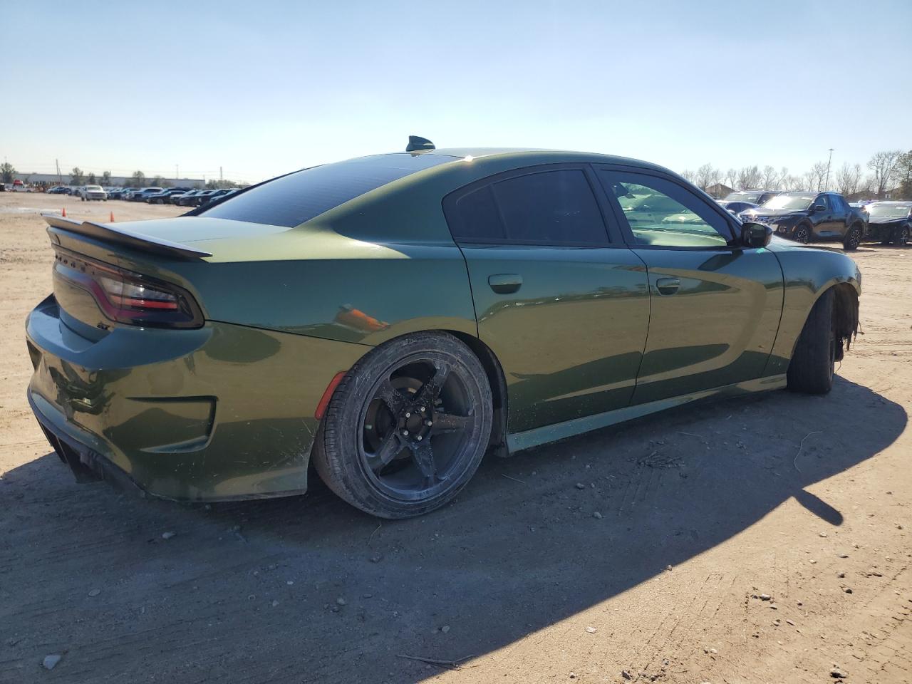 2021 Dodge Charger VIN 2C3CDXHG9MH612232 Copart auction photo, front end / side damage thumbnail 3