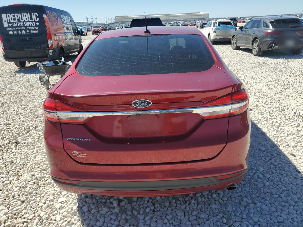 2017 Ford Fusion VIN 3FA6P0G73HR179001 Copart auction photo, front end damage thumbnail 6