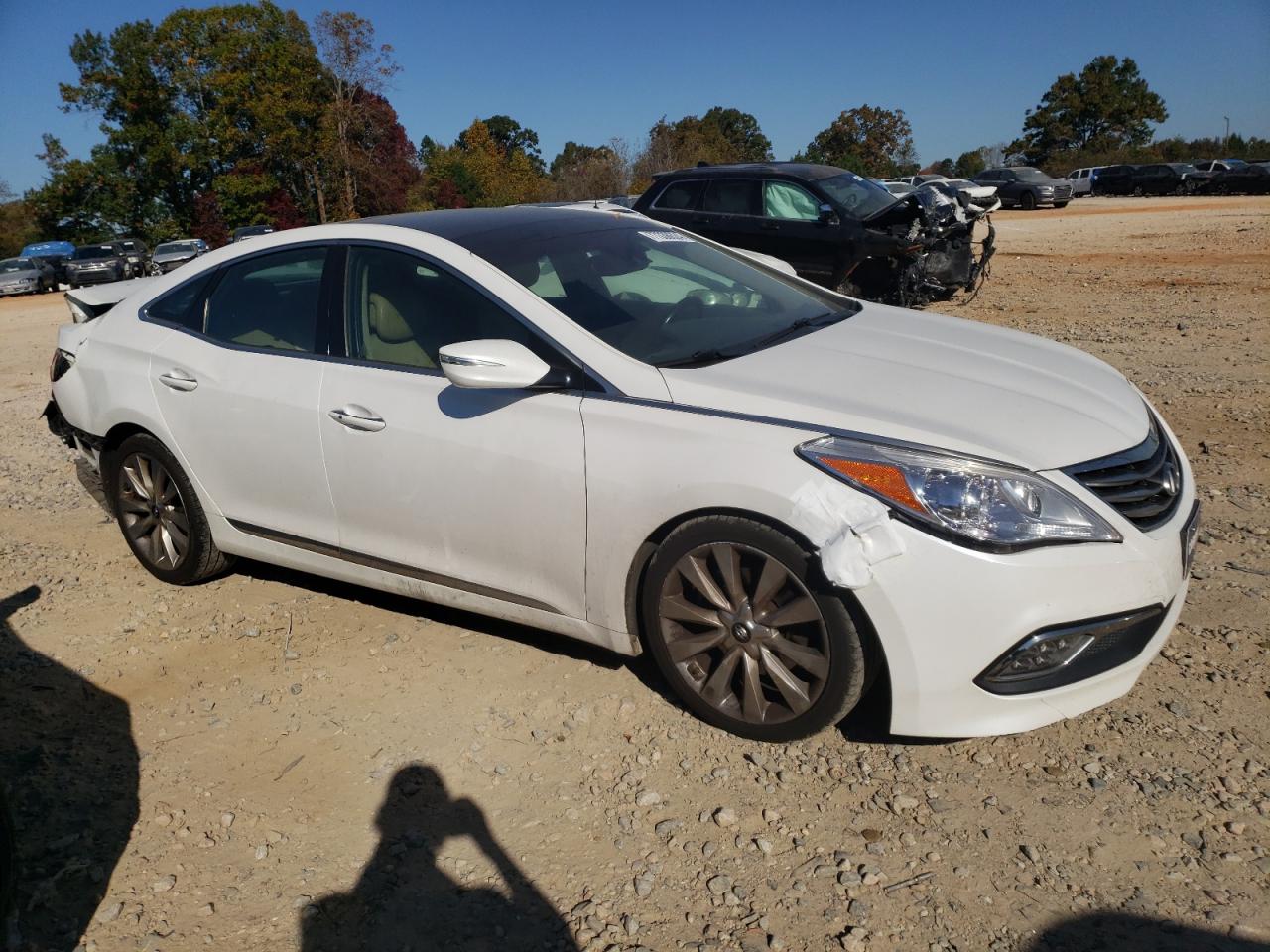 2015 Hyundai Azera VIN KMHFH4JGXFA476485 Copart auction photo, rear end damage thumbnail 4