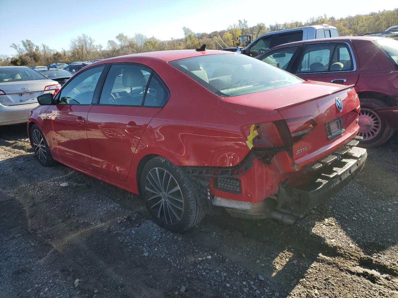 2016 Volkswagen Jetta VIN 3VWB17AJ5GM268925 Copart auction photo, rear end damage thumbnail 2