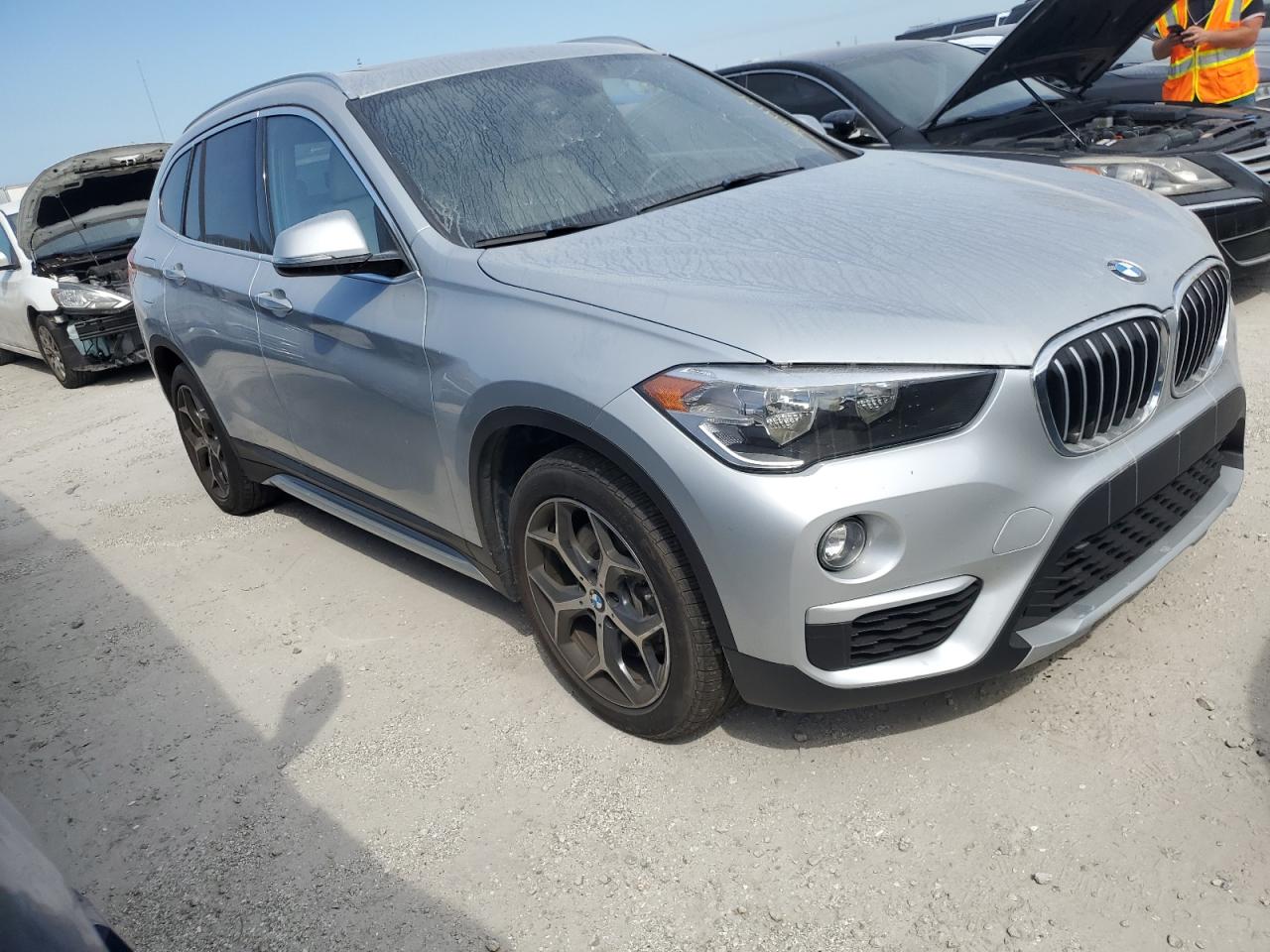 2018 BMW X1 VIN WBXHU7C33J3H43716 Copart auction photo, water/flood damage thumbnail 4
