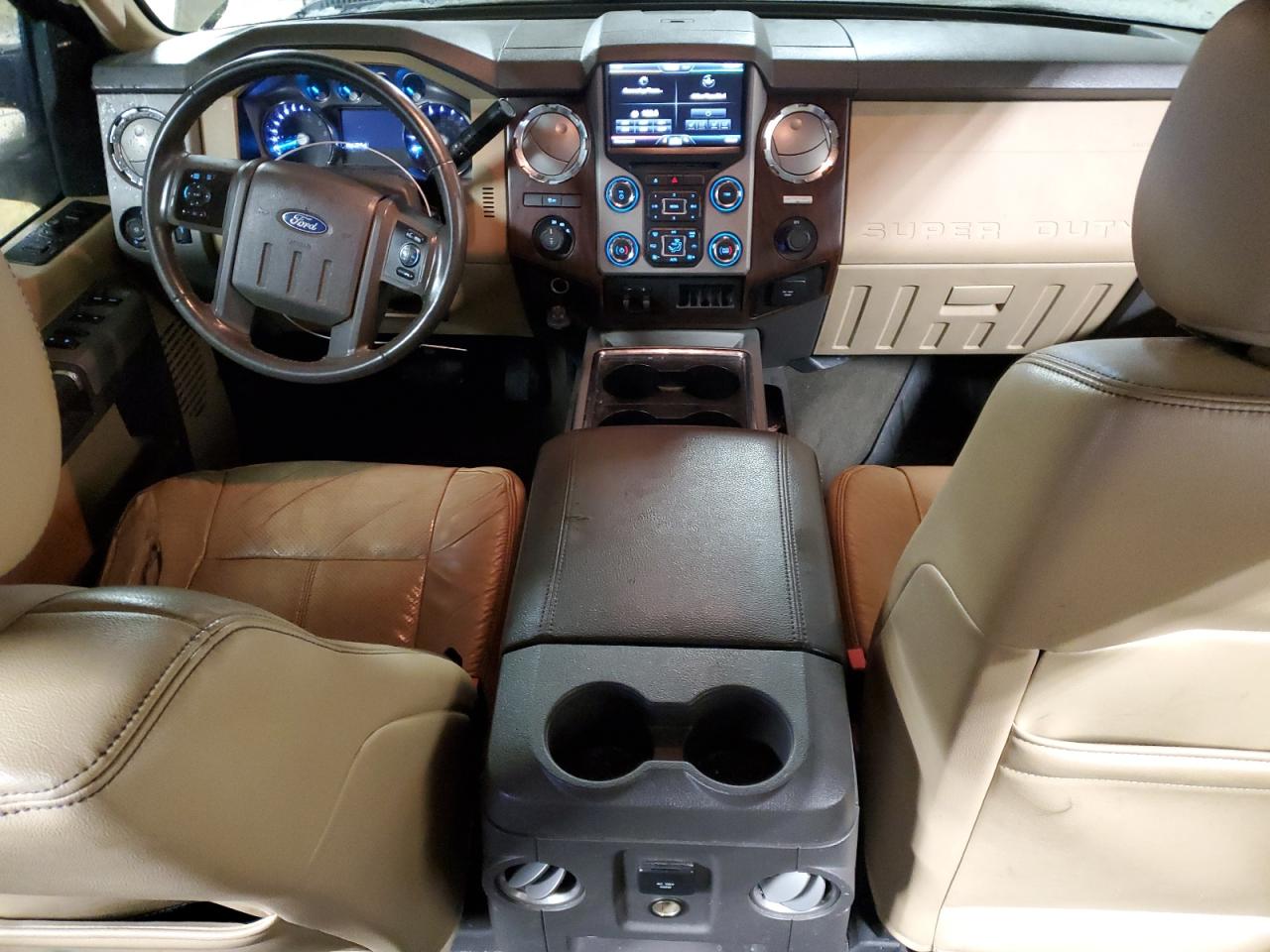 2013 Ford F350 VIN 1FT8W3B67DEA66560 Copart auction photo, side / front end damage thumbnail 8