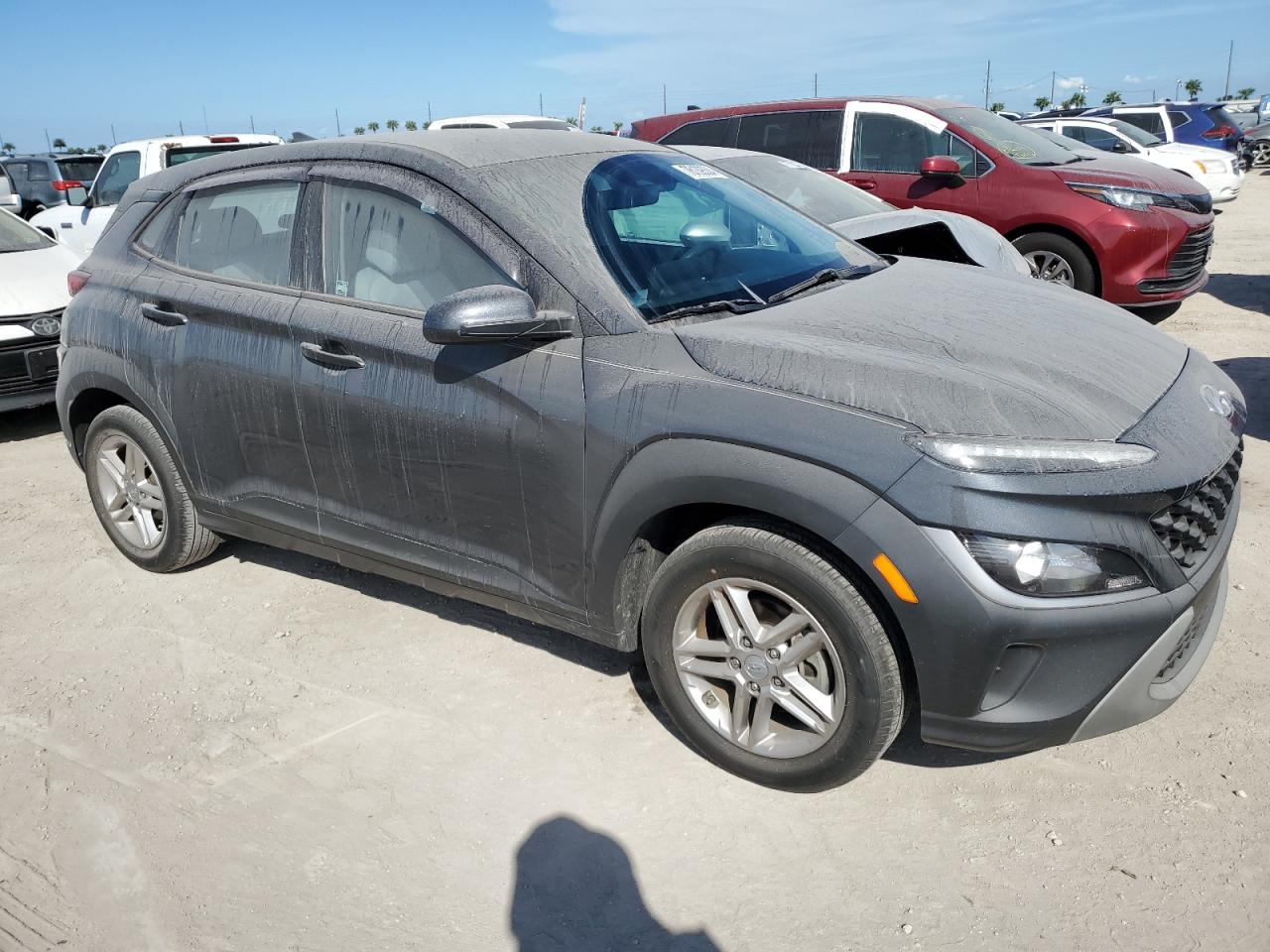 2022 Hyundai Kona VIN KM8K22AB0NU793388 Copart auction photo, water/flood damage thumbnail 4