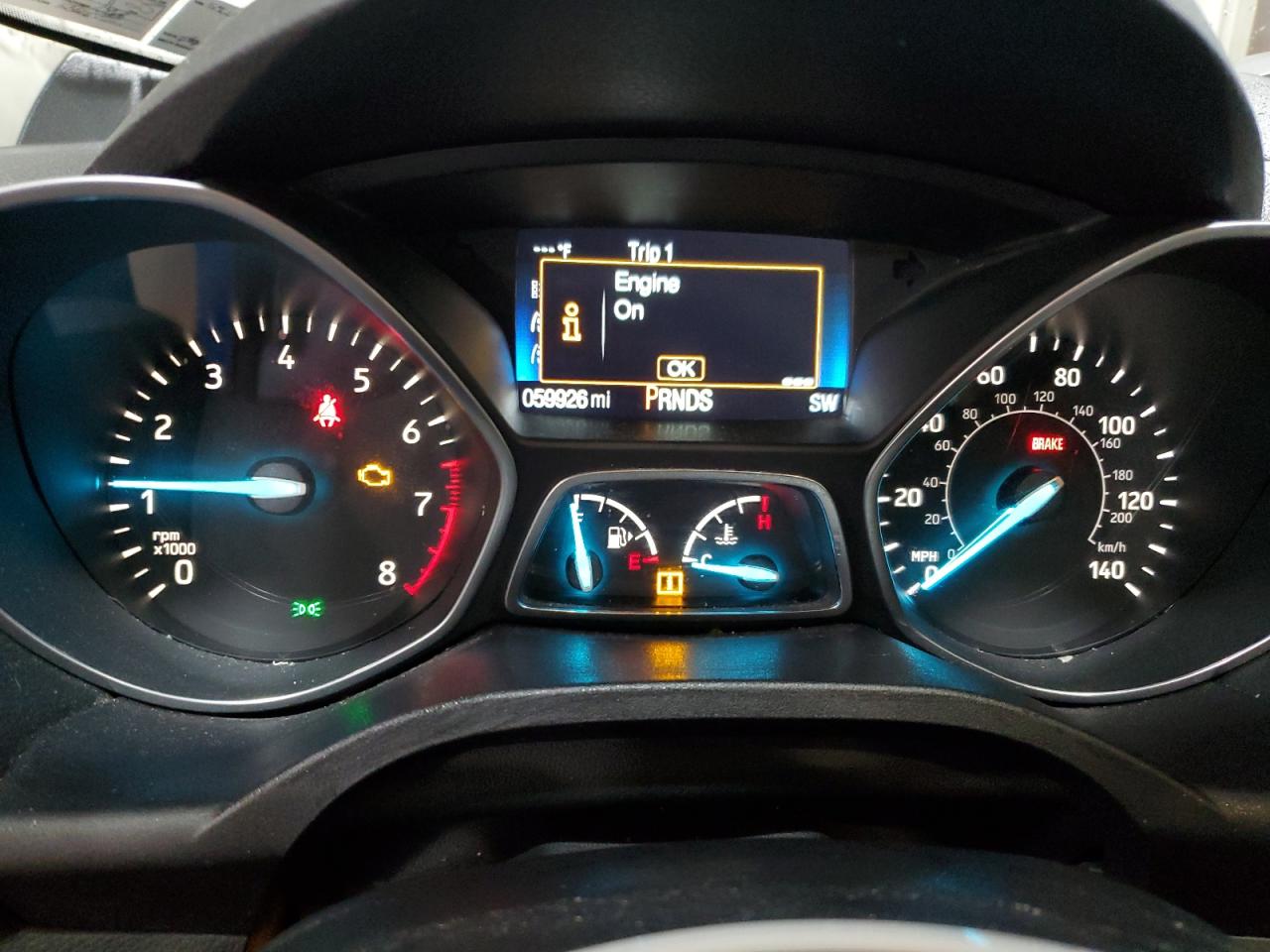 2017 Ford Escape VIN 1FMCU9G96HUB67859 Copart auction photo, front end / side damage thumbnail 9