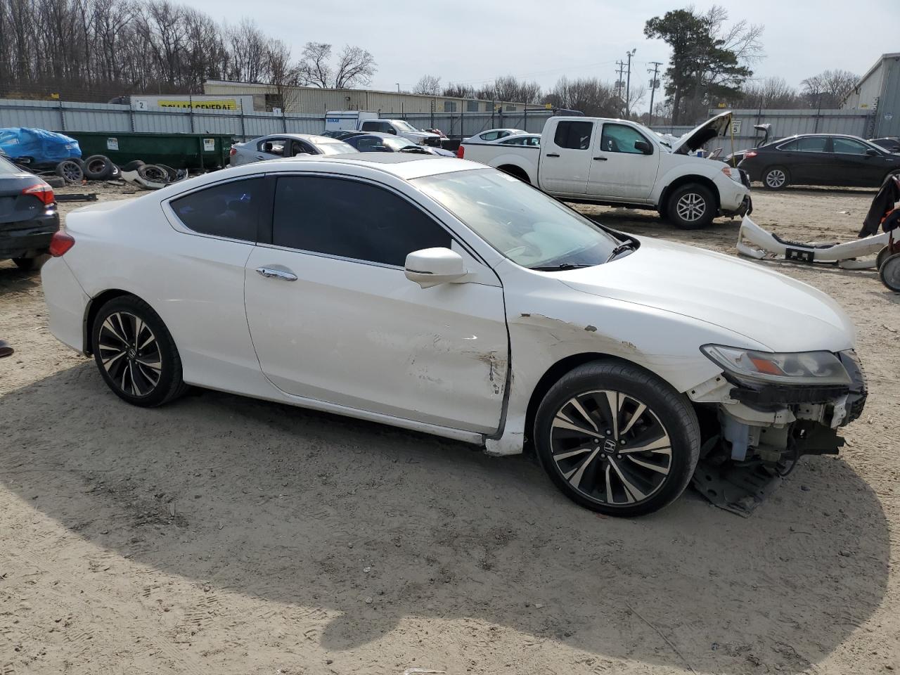 2017 Honda Accord VIN 1HGCT1B89HA003581 Copart auction photo, front end / side damage thumbnail 4