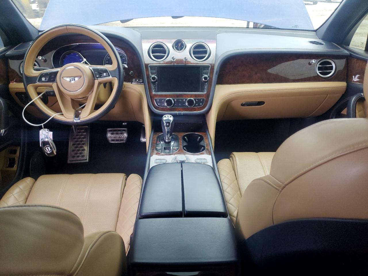 2017 Bentley Bentayga VIN SJAAC2ZV2HC014080 Copart auction photo, front end / side damage thumbnail 8