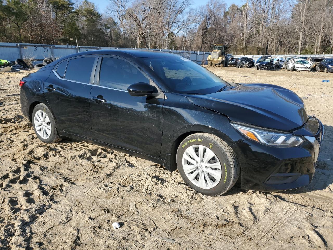 2022 Nissan Sentra VIN 3N1AB8BV1NY210256 Copart auction photo, front end / side damage thumbnail 4