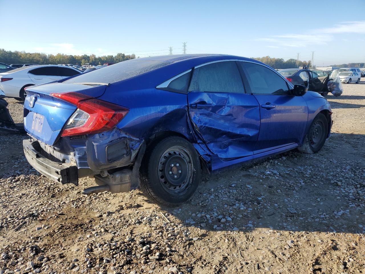 2020 Honda Civic VIN 2HGFC2F61LH582023 Copart auction photo, all over damage thumbnail 3