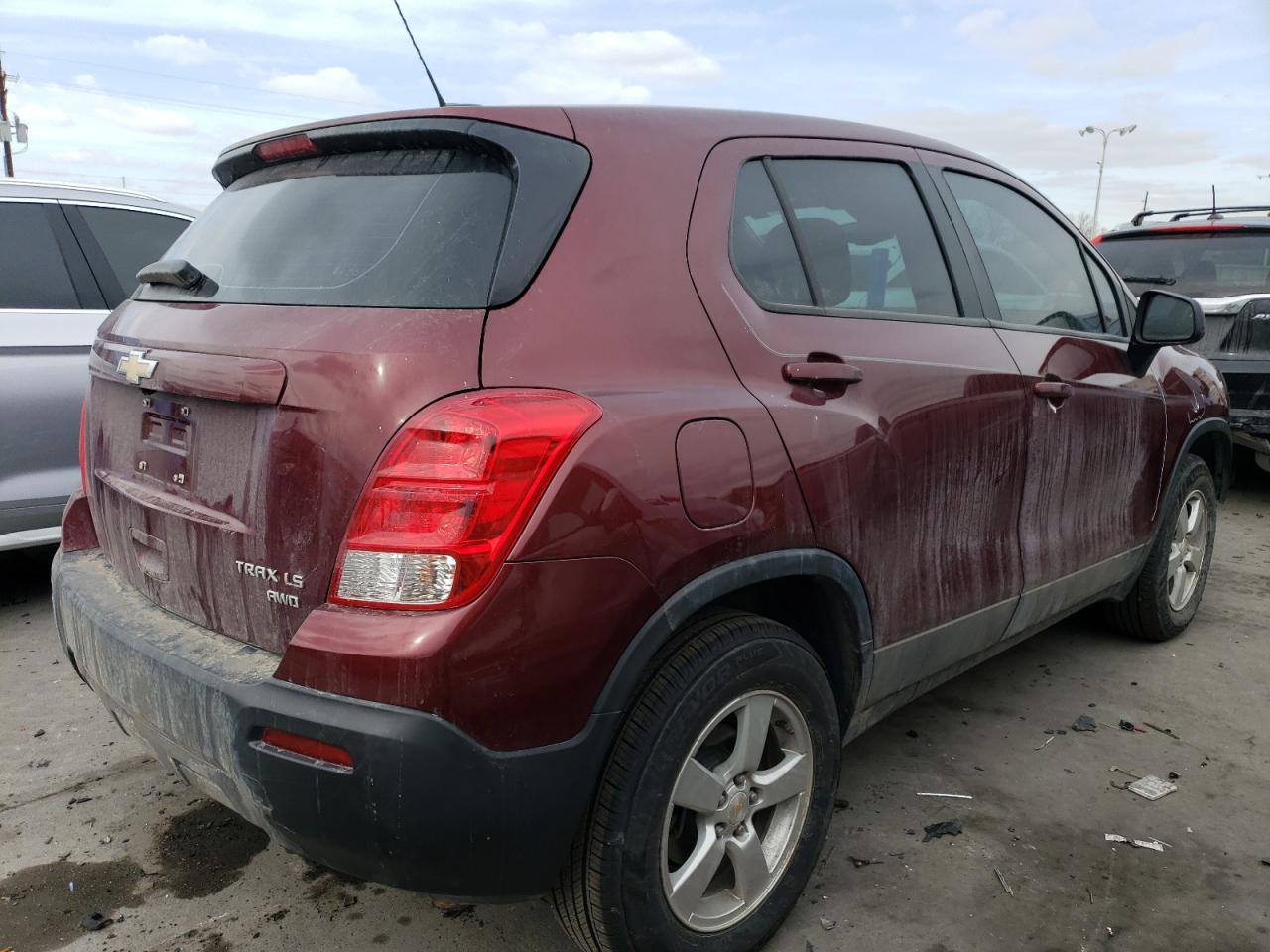 2016 Chevrolet Trax VIN 3GNCJNSB4GL266230 Copart auction photo, front end / minor dent/scratches damage thumbnail 3
