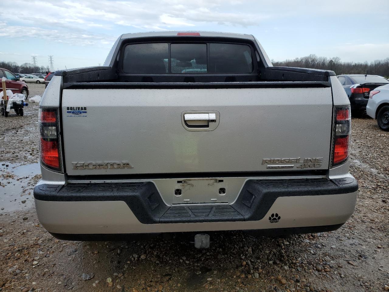 2014 Honda Ridgeline VIN 5FPYK1F6XEB005303 Copart auction photo, hail damage thumbnail 6