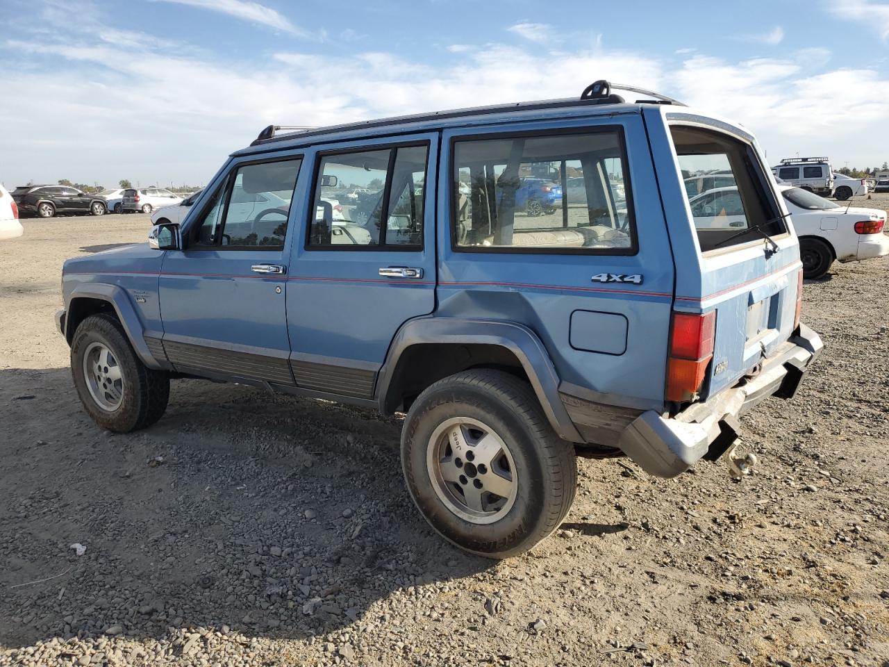 1991 Jeep Cherokee VIN 1J4FJ58S1ML520376 Copart auction photo, rear end damage thumbnail 2