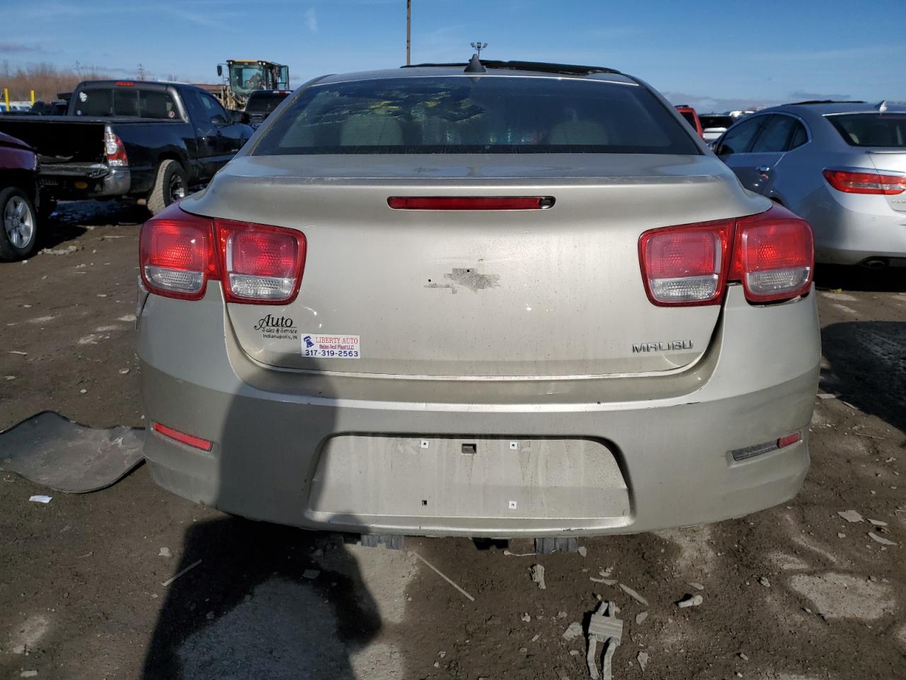 2013 Chevrolet Malibu VIN 1G11B5SA4DF296153 Copart auction photo, side / front end damage thumbnail 6